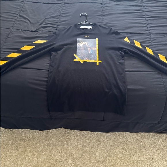 Off-White Other - Off-White Black Crew Neck Shirt 
Lightly worn; small fits like a medium